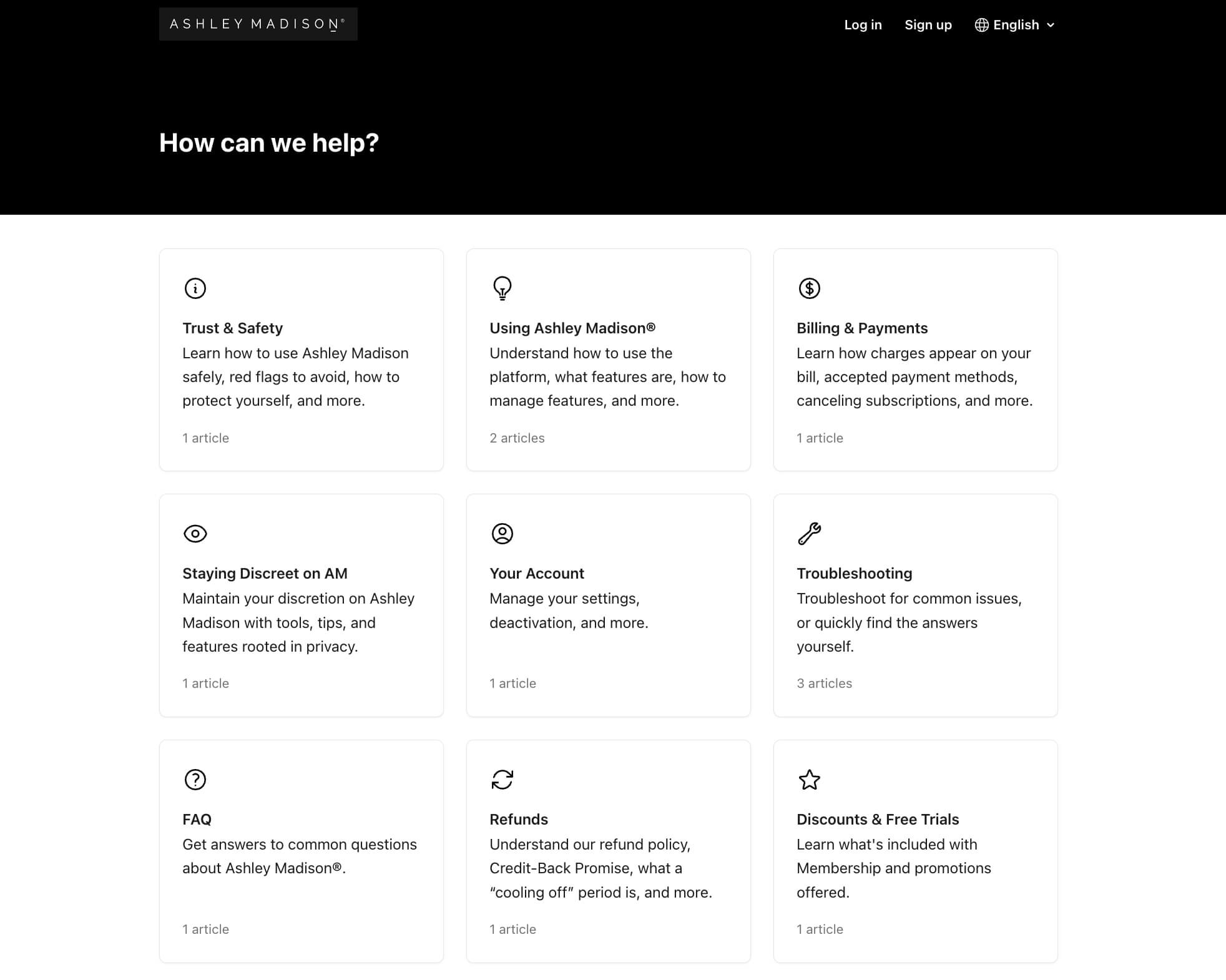 ashleymadison support